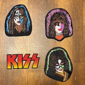 Kiss Embroidered Patch Set - 2006 KISS Catalog # P505, P503, P506, and P474